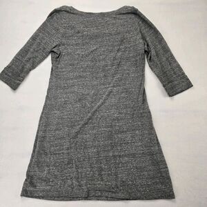 Mossimo Supply Co 3/4 Sleeve Long tunic style Shirt Women Large Gray Round Neck.